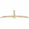 Ekena Millwork Bellingham Rough Sawn Timber Gable Bracket, Douglas Fir, 72"W x 27"H x 2"D x 4"F, 9/12 Pitch GBW072X27X0204BEL00RDF - alternate 4